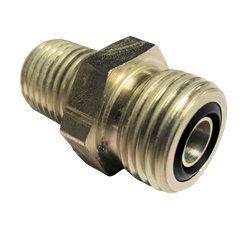 ~6 O-RING FACE SEAL TO 1/4" NPT FITTING (STOCK OIL LINE 24V/COMMON RAIL TO 1/4NPT ADAPTOR)