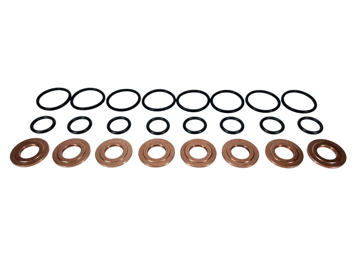 Exergy Seal Kit (O-Ring & Copper Gasket) (Set of 8) | 2001-2004 Chevrolet 6.6 Duramax LB7