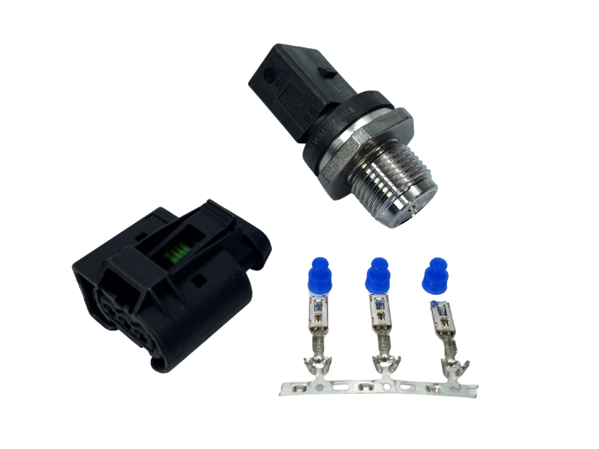 Exergy 0-2700 Bar (39 100psi) Rail Pressure Sensor w/Connector - E06 11026