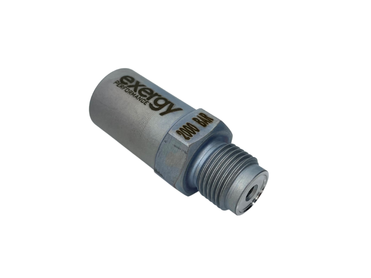 Exergy 2000 Bar (29 000 PSI) Pressure Relief Valve (M14x1.5 Outlet) | 2003-2004 Dodge Ram 5.9 Cummins