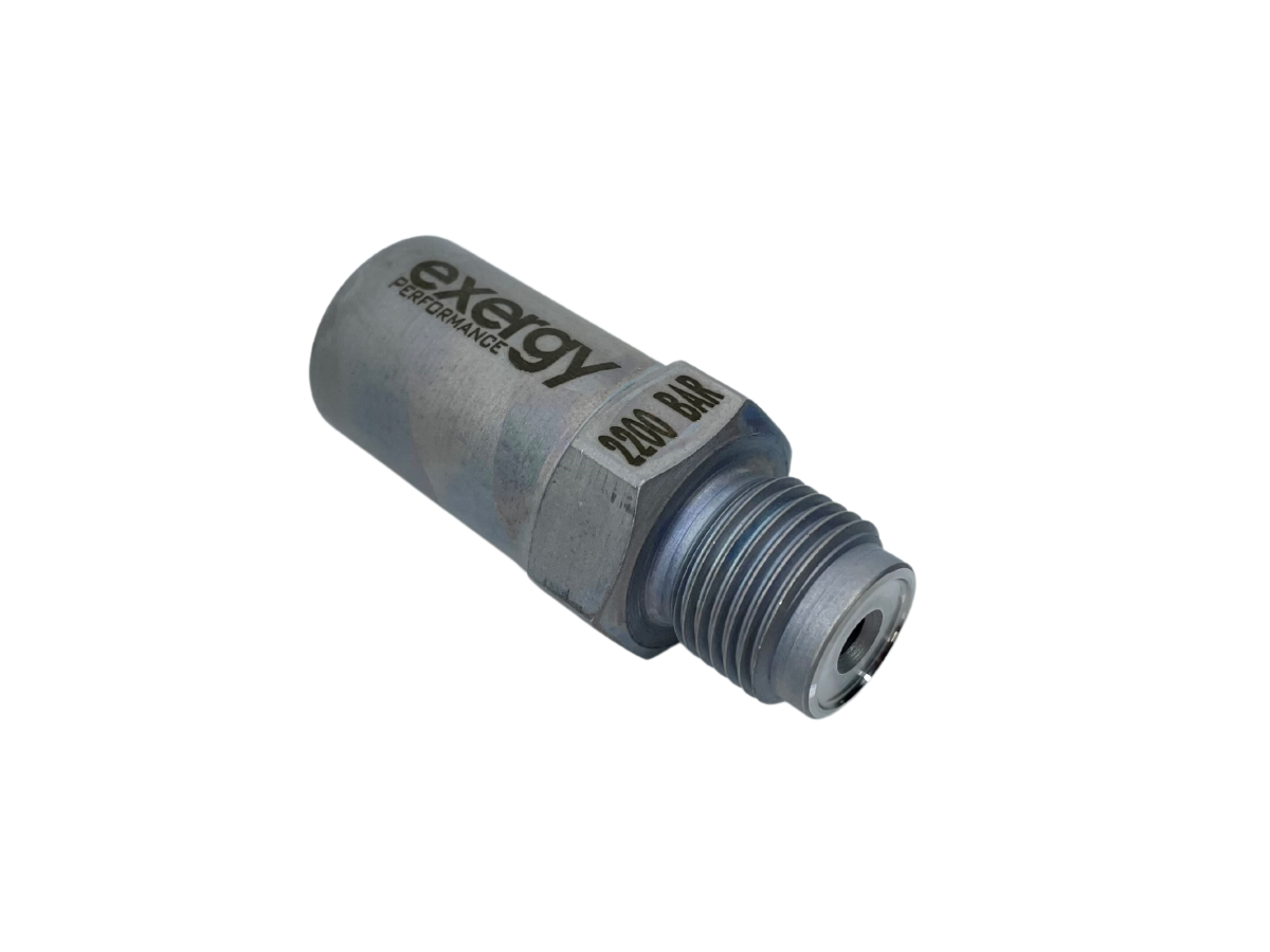Exergy 2200 Bar (32 000 PSI) Pressure Relief Valve (M14x1.5 Outlet) | 2003-2004 Dodge Ram 5.9 Cummins