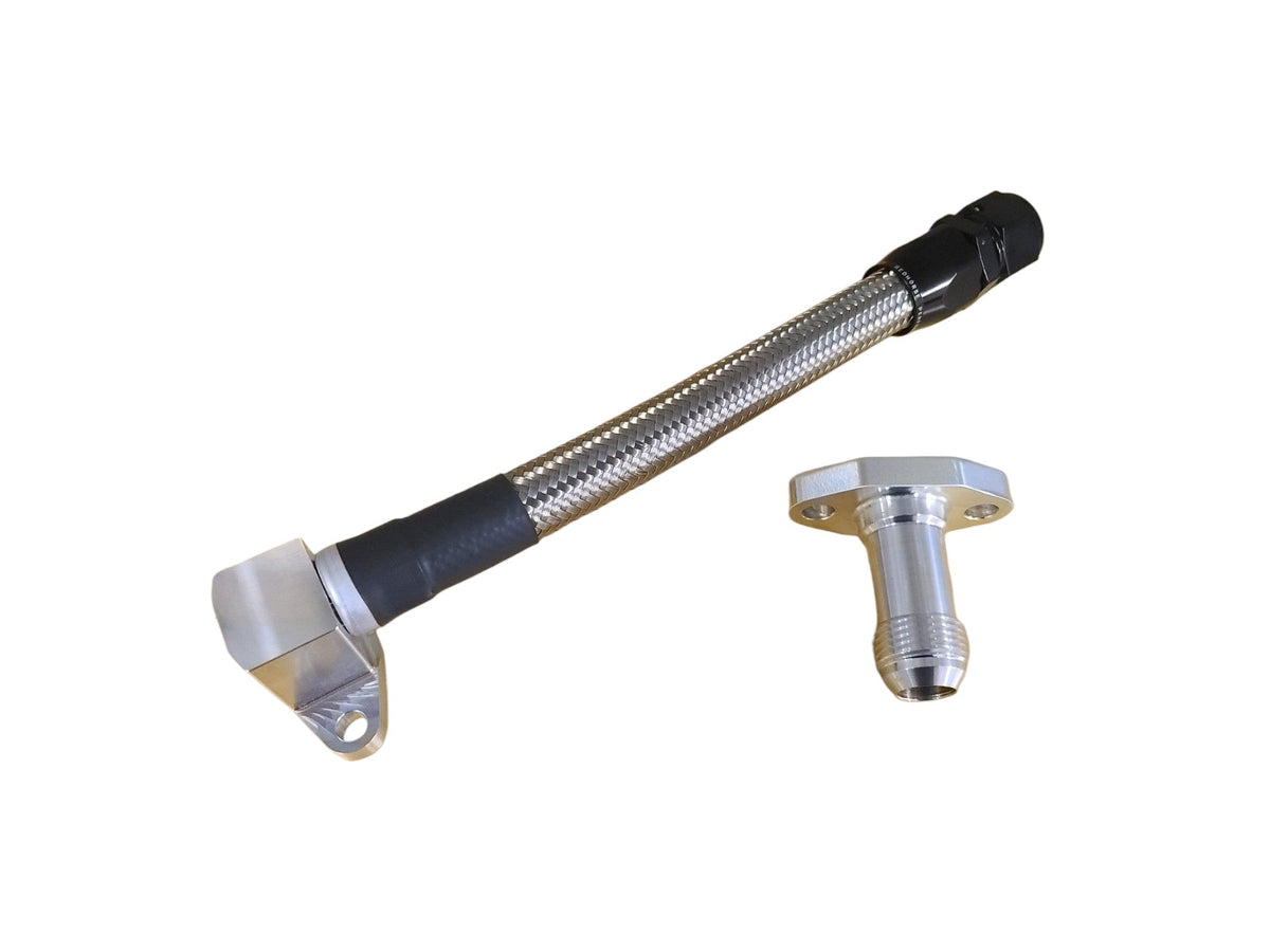 G&R Diesel 12AN Extended Turbo Oil Drain Kit | 2001-2024 Chevrolet 6.6 Duramax LB7 LLY LBZ LMM LML L5P