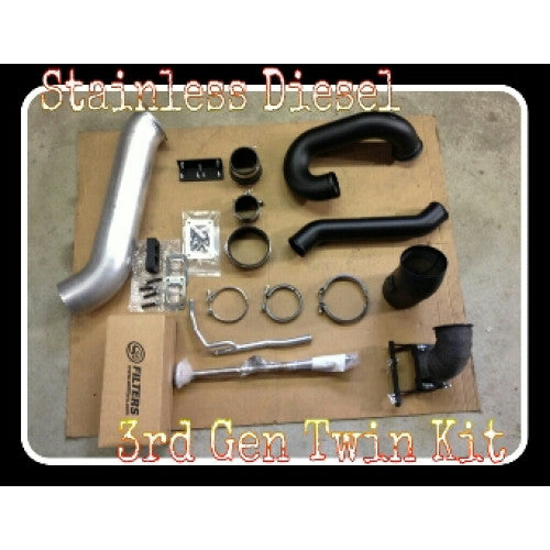 HE351 Twin Piping Kit | 2003-2007 Dodge Ram 5.9 Cummins