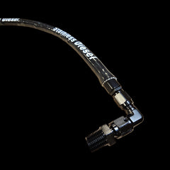 Premium Black -4AN Oil Feed Line - Fittings Included